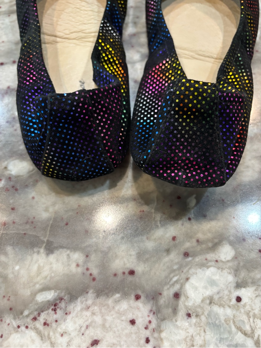 Rainbow dot The Storehouse flats- like new - size 8 - Picture 4 of 4
